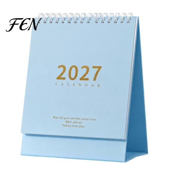 Stable Triangular Base Calendar Desk 2026-2027, Oct 2026-Dec 2027 14-Month Calendar, Large Gift for Colleagues Desktop Planning, Organizing in Family,