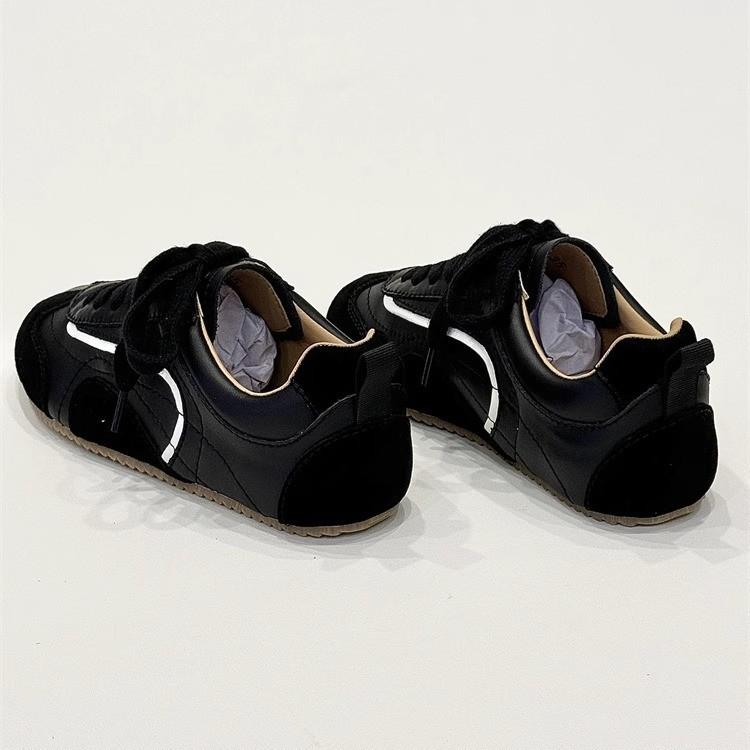 Ретро контрастная цветная вставка, немецкие тренировочные туфли на плоской подошве для женщин, новинка 2025 года, нишевая мода, универсальные повседневные спортивные туфли Forrest Gump