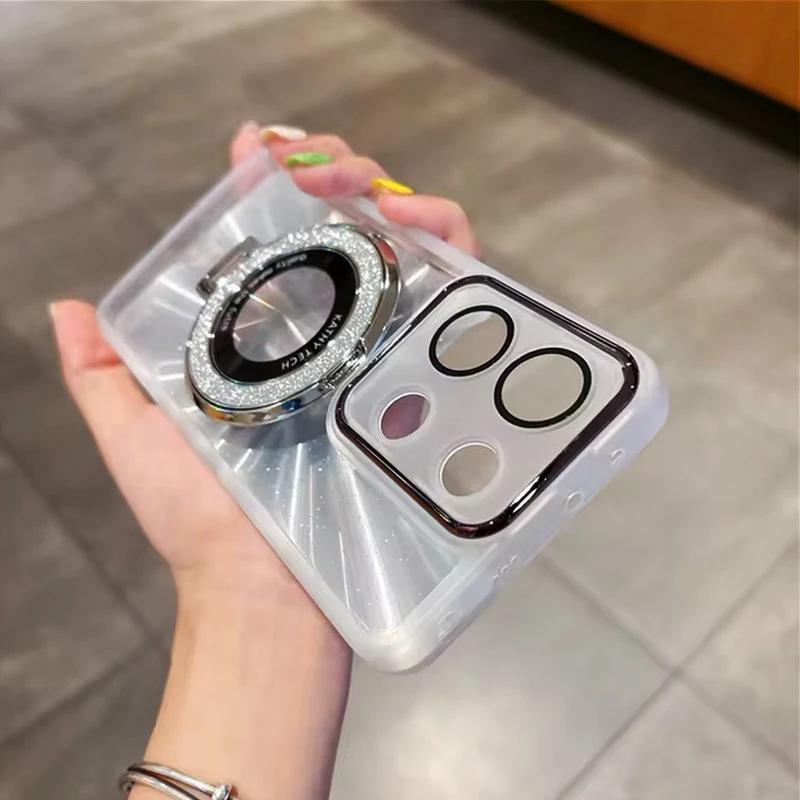 Блестящий браслет с держателем чехол для телефона Xiaomi Redmi Note 13 Pro Plus 13C 10A 9C 11S 12C 10C POCO X6 X5 F6 M6 Pro мягкий чехол