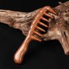 Natural Sandalwood Hair Combs Anti-Static Wooden Comb Massager Long Wide Tooth Detangle Sandalwood Comb Hair Care Household Gift