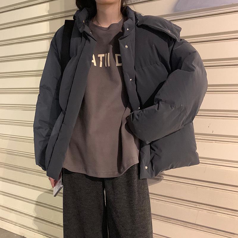 Корейская женская летняя футболка свободного кроя с надписью - с коротким рукавом