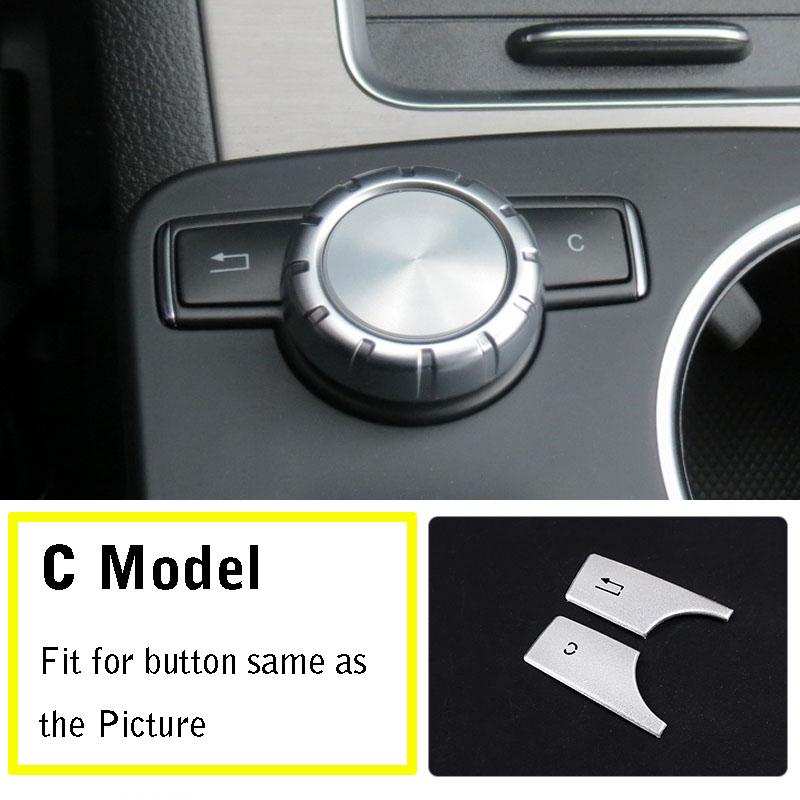 Автомобильная мультимедийная кнопка, накладка, наклейка для Mercedes Benz ABCE CLA GLA ML GL GLK GLE Class W176 W246 W204 W212 C117