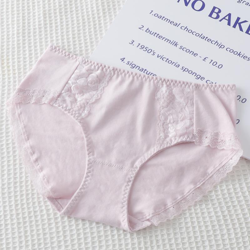 Бесшовное нижнее белье для женщин, антибактериальные трусы, дышащие удобные однотонные трусики со средней талией