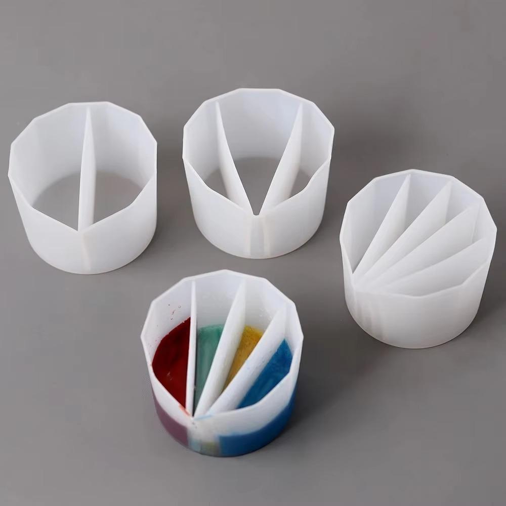 Ручная работа Цветная чашка Жидкий пигмент Смешивание цветов Инструменты для изготовления ювелирных изделий Высококачественная силиконовая форма