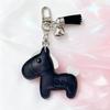 Cartoon Pu Leather Horse Key Chain Heart Zodiac Pony Bag Hanging  Year of The Horse