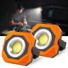 2PCS Portable Led Spotlight Super Bright Led Work Light USB Solar Rechargeable for Outdoor Camping Lamp Led Flashlight 3 Mode
