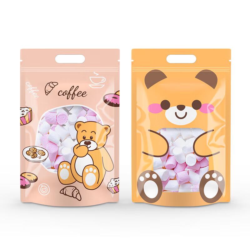Pabei Coffee Bear Cartoon Self-Sealing Stand-up Pouches