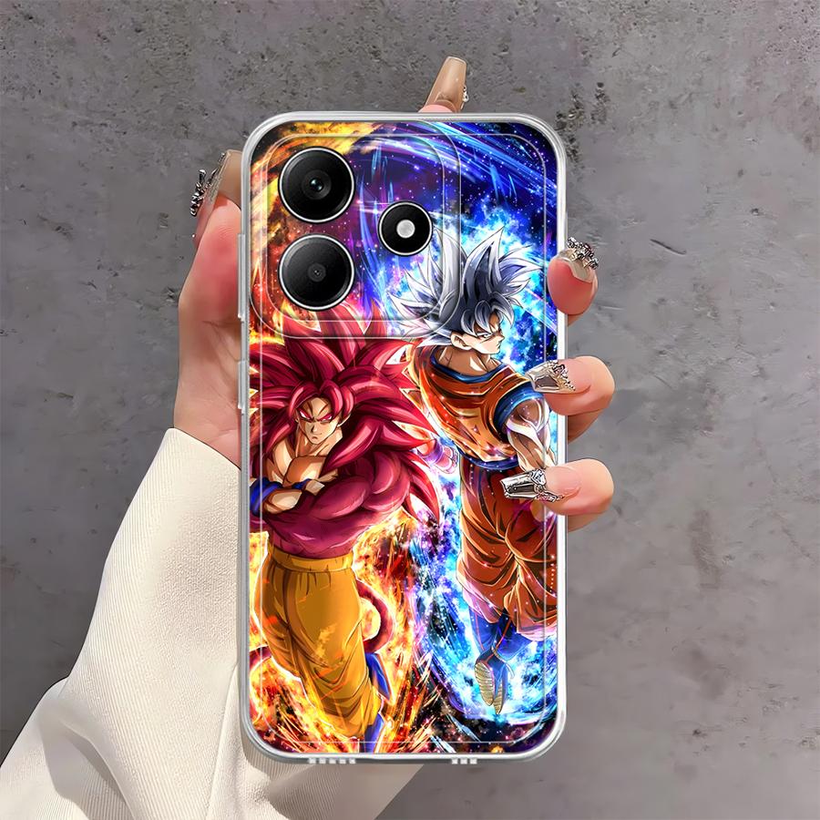 Чехол Dragon Ball Goku Vegeta для Xiaomi Redmi Note 14 Pro Plus Note 13 12 A4 14C 9 10 13C 10S 11 12S 11S Мягкая накладка на телефон