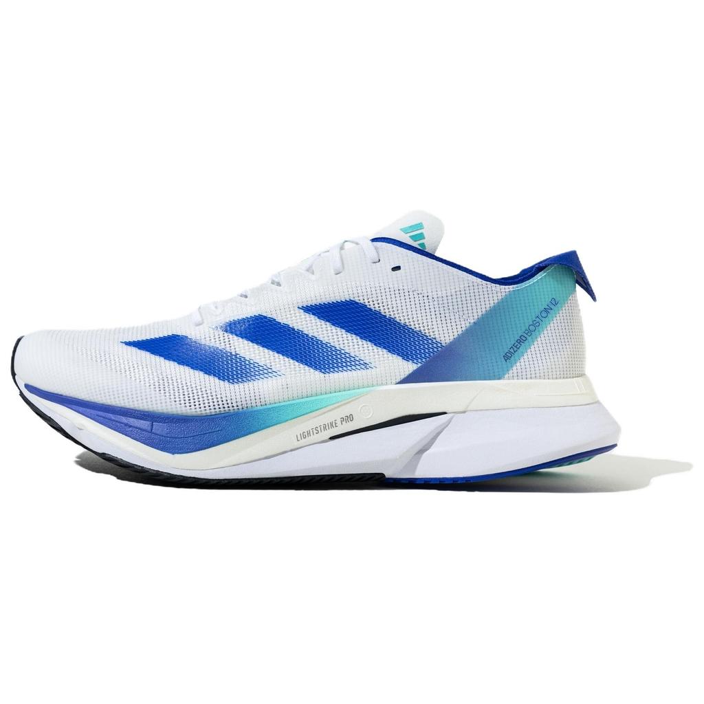 New Adidas Adizero Boston 12 'White Cobalt Blue' JR2731