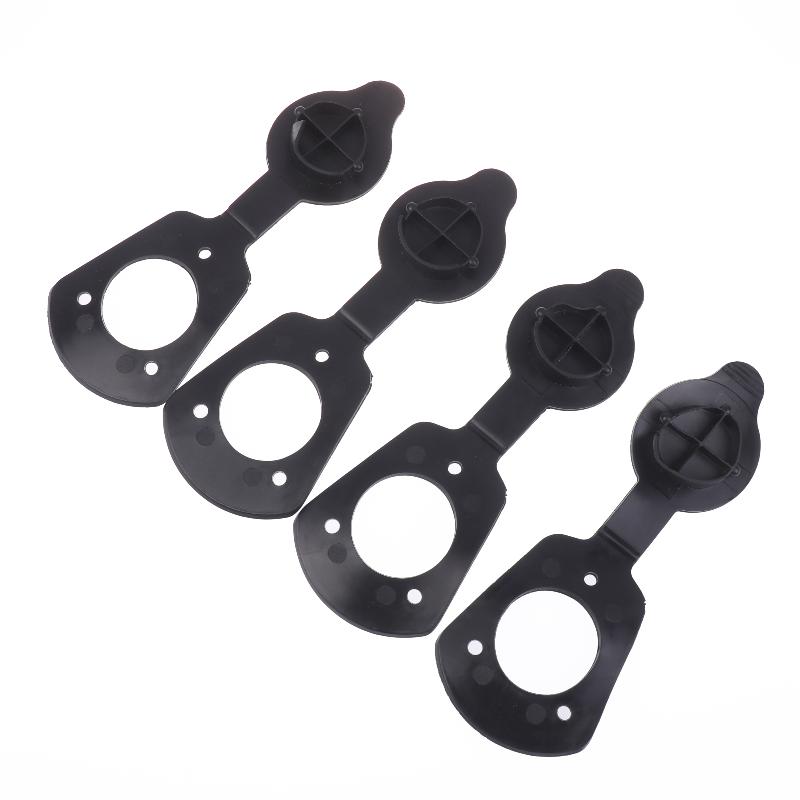 1/2/4 Pcs Flush Mount Fishing Boat Rod Socket Pvc Fishing Rod Holder Cap Gasket Kayak Boat Canoe Tackle Support Accessories