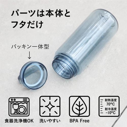 CB Japan Tritan Water Bottle with Marking, Dishwasher Safe, Blue, 1000ml, Easy Opening/Closing with 180-Degree Rotation, Integrated Gasket, BPA-Free,
