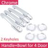For Toyota Corolla E120 E130 2001~2006 Chrome Exterior Door Handle Cover Car Accessories Stickers Trim Set 2002 2003 2004