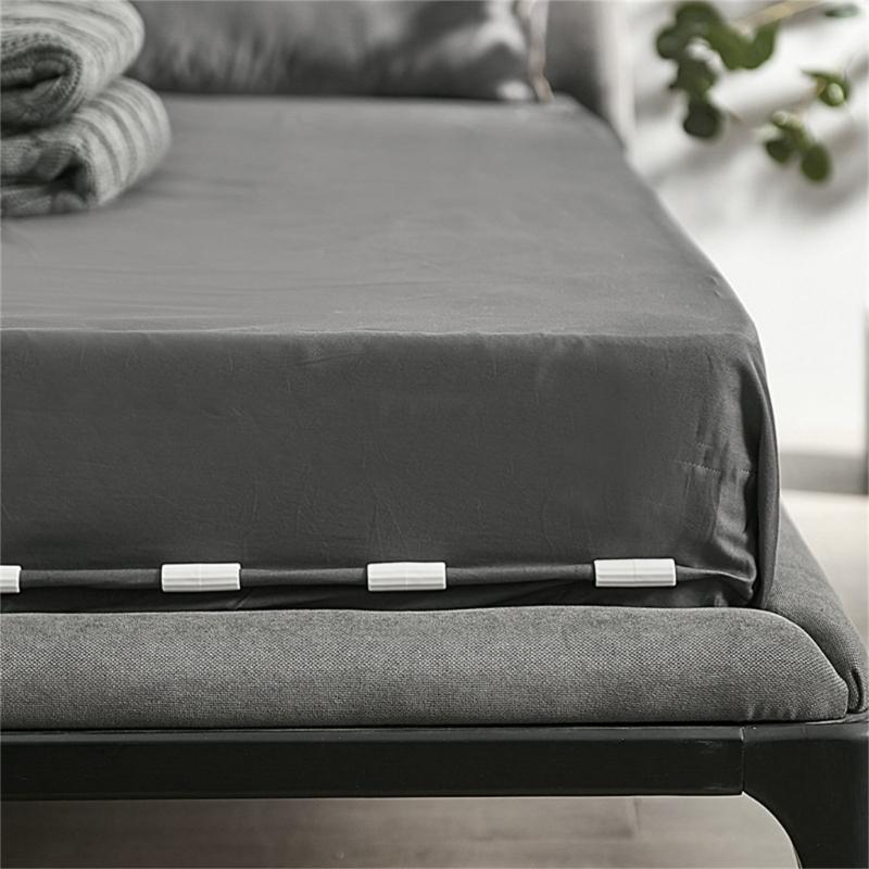 Pack of 6 Stylish Bed Sheet Clip for Securely Holding Elasticized Sheet Place Without Damage Easy Installion Deisgns