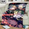 Jujutsu Kaisen Themed Flannel Blanket Warm Comfortable for Bedrooms, Sofas, Beds, Chairs, Picnics, Travel