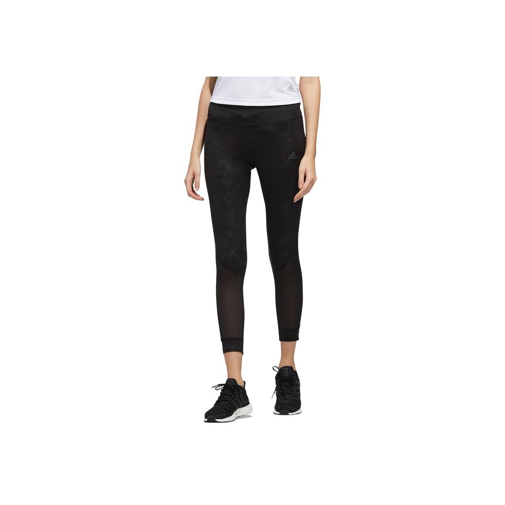 Adidas Logo Breathable Windproof Tight Fitness Pants Women Bottoms Black DZ2009