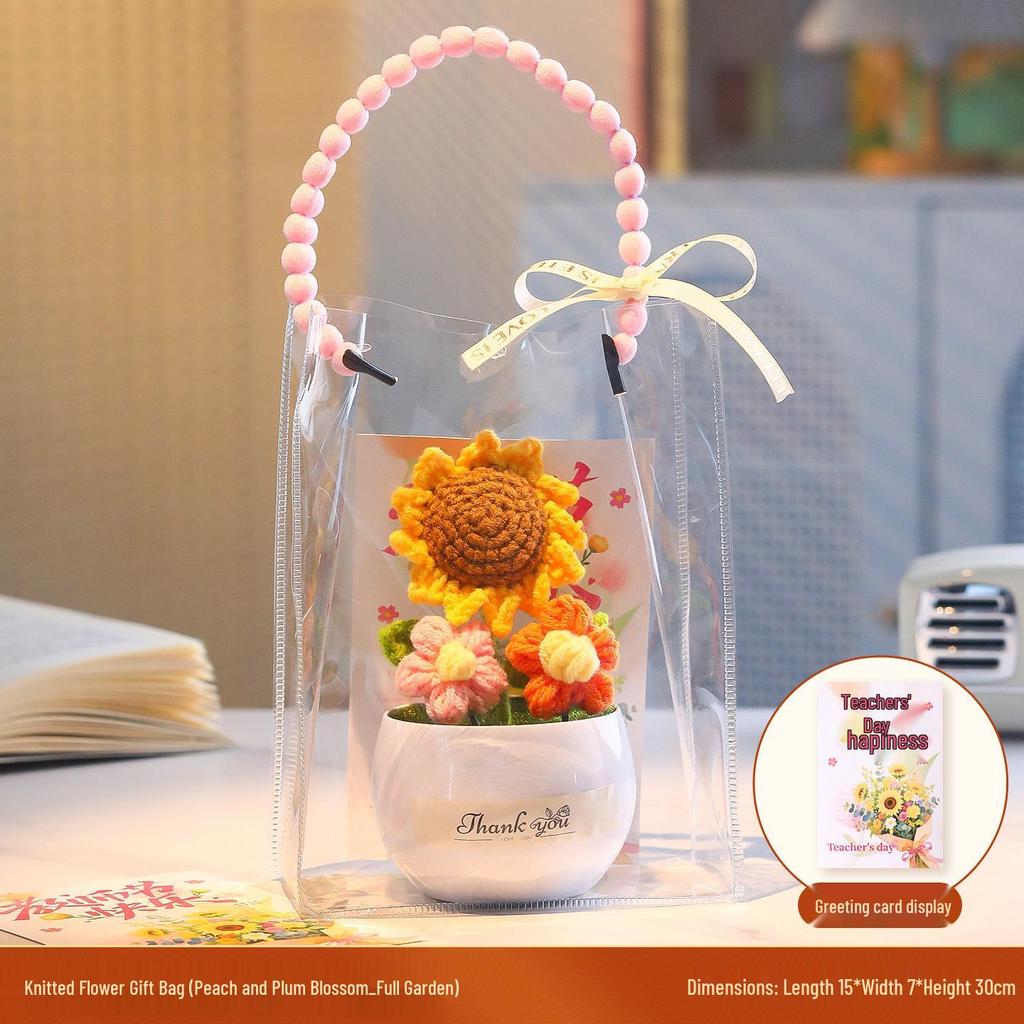 Creative Sunflower Bouquet Desk Ornament - Practical Teacher's Day Gift