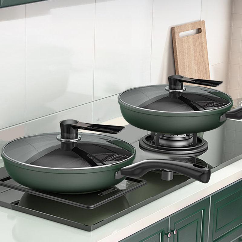 Stainless Steel Frying Pan Non-stick Home Honeycomb Pancake Omelet Pan Multi-functional Steak Wok