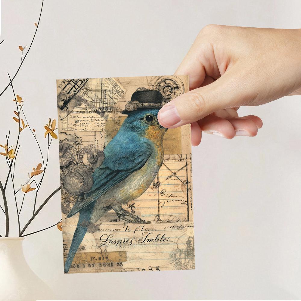 32pcs, Punk Mechanical Animal Postcard, Birthday/Anniversary Gift, Collectible, Suitable for Gift Giving, Can Be Mailed.