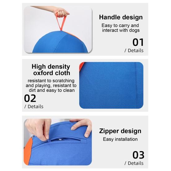 Мячи для пастушьих собак, мяч для лошадей, игрушка, утолщенный, противовзрывной мяч, устойчивый к царапинам, тренировочный мяч, стимулирует чувства