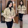 Loose Cut and Short Design Women's Casual Windbreaker for Spring