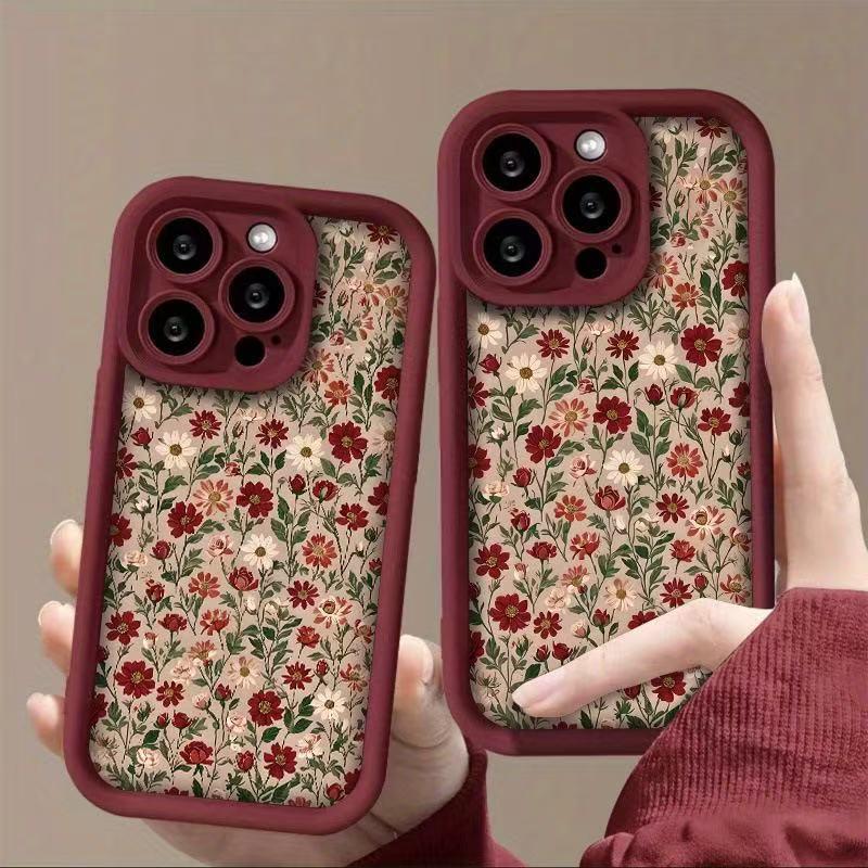 Чехол для iPhone 17 Pro Max - Цветочный дизайн Совместим с iPhone 13, 14 Pro, 15, 16