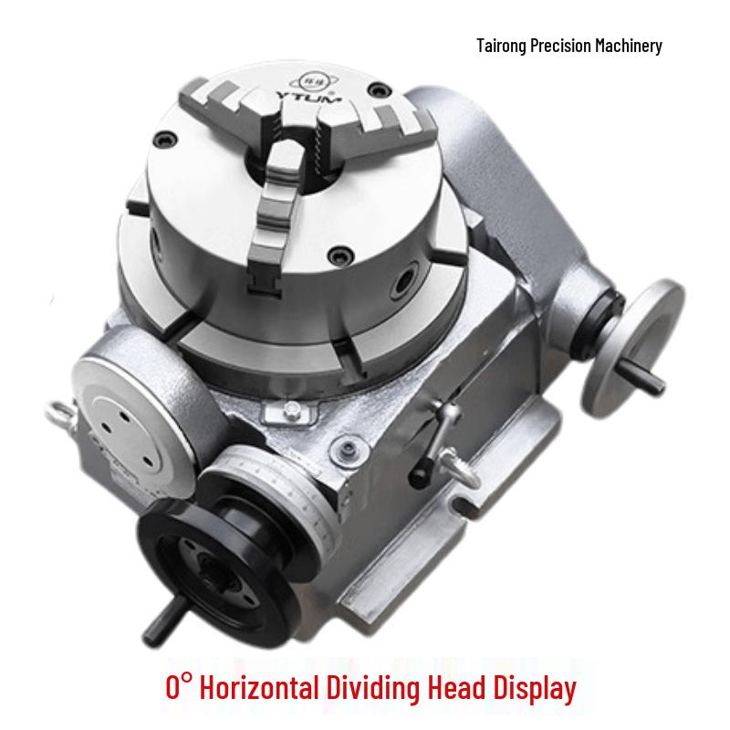 TSK200 Tilting Universal Dividing Head with Chuck for Milling Machine Adjustable Rotary Worktable