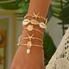 Women All Match Ocean Series Shell Starfish Bracelet Cuff