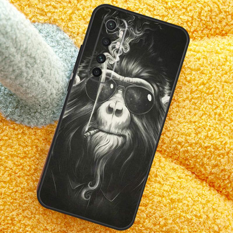 Мультяшный чехол-обезьянка для Xiaomi 15T 14T 13T 14 15 Ultra 17 Pro Max Чехол для POCO F8 F7 F5 F6 X5 X6 X7 Pro
