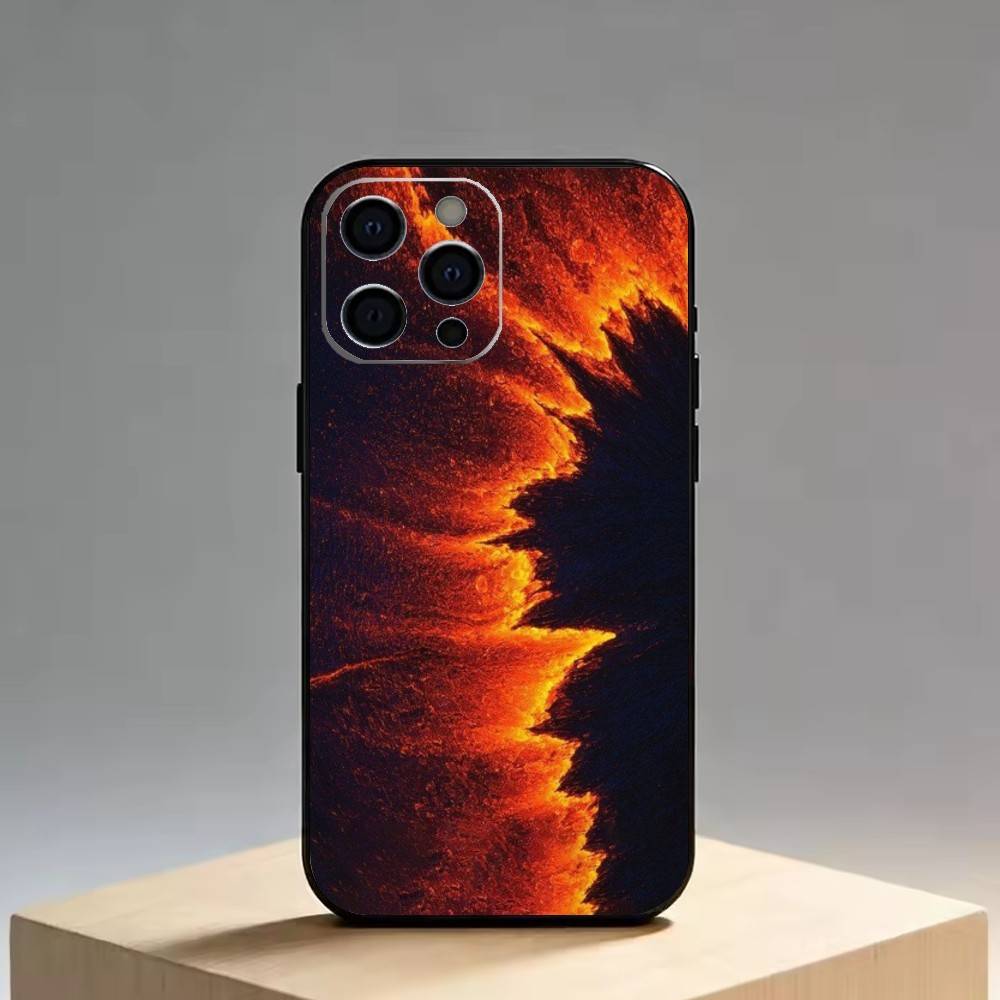 Volcano Phone Case Silicone Soft For IPhone 17 16 15 14 13 12 11 X XR Plus Pro Max Plus