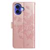 For iPhone 16 Plus Case Butterfly Imprinted Wallet Stand PU Leather Flip Phone Cover with Strap