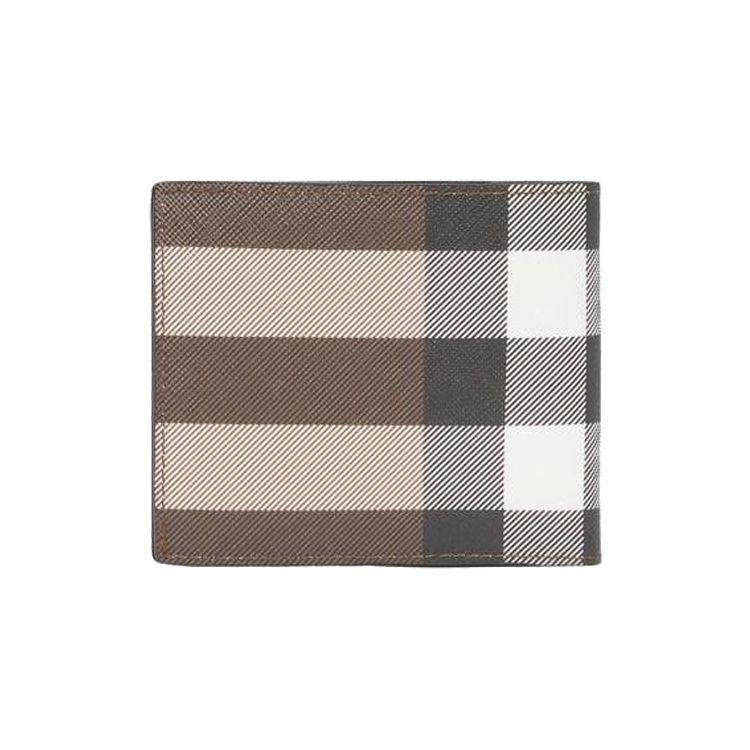 Burberry Проверьте складной хлопковый кошелек для монет Мужской кошелек Коричневый 80366681