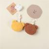 Baby Pacifier Holder with Bear Pendant Newborn Pacifier Clip Plush Teether Pendant Safe & Durable Pacifier Pendant Decor