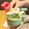 Leak-proof Sports Water Bottle Large Capacity Tea-water Separation Cup Tea Partition Cup  Travel