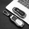 Чехол-брелок для ключа автомобиля из сплава+кожи для Xpeng Xiaopeng p7 p7i p5 g3 g3i g9 g6 22-23 Держатель Аксессуары для брелока в салоне