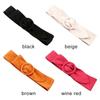 Soft Face Suede Fabric Waist Belt Ladies Dress Cummerbund Round Buckle Waistband Wild Skirt Bands