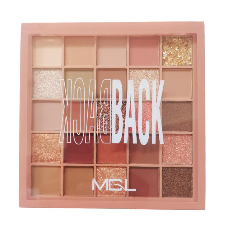 Палетка матовых теней для век 25 цветов в земляных и розовых тонах для начинающих - MGL макияж, подходящий для студентов