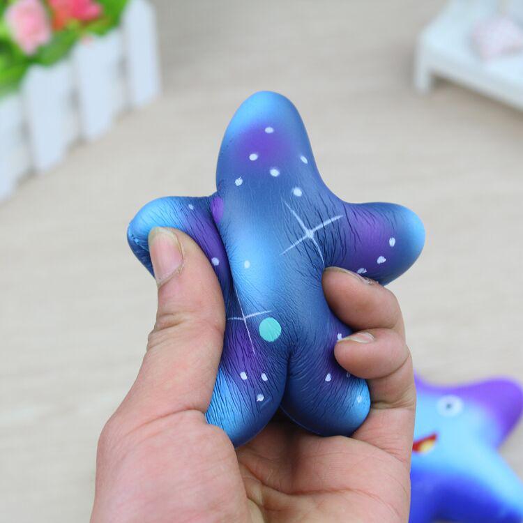 (H0915)Изысканные забавные игрушки Galaxy Star fish с ароматом мягкого очарования, медленно растущие, 11 см, детские игрушки