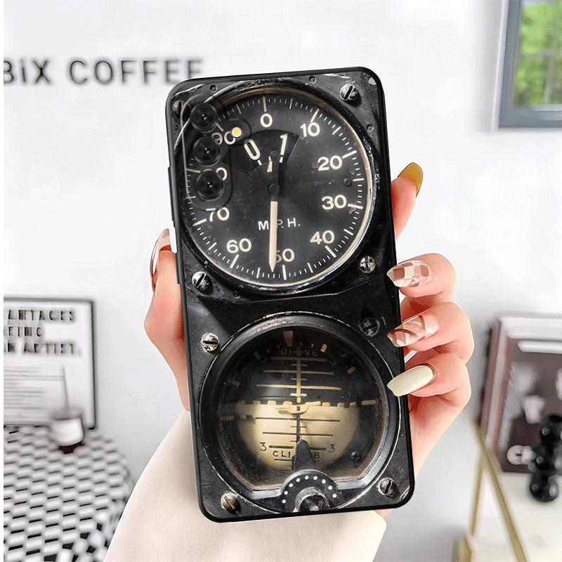 Aircraft Instrument Cockpit Radar Soft Phone Case for Samsung A17 A37 A57 A16 A26 A36 A56 A15 A25 A35 A55 A14 A24 A34 A54 A13 A2