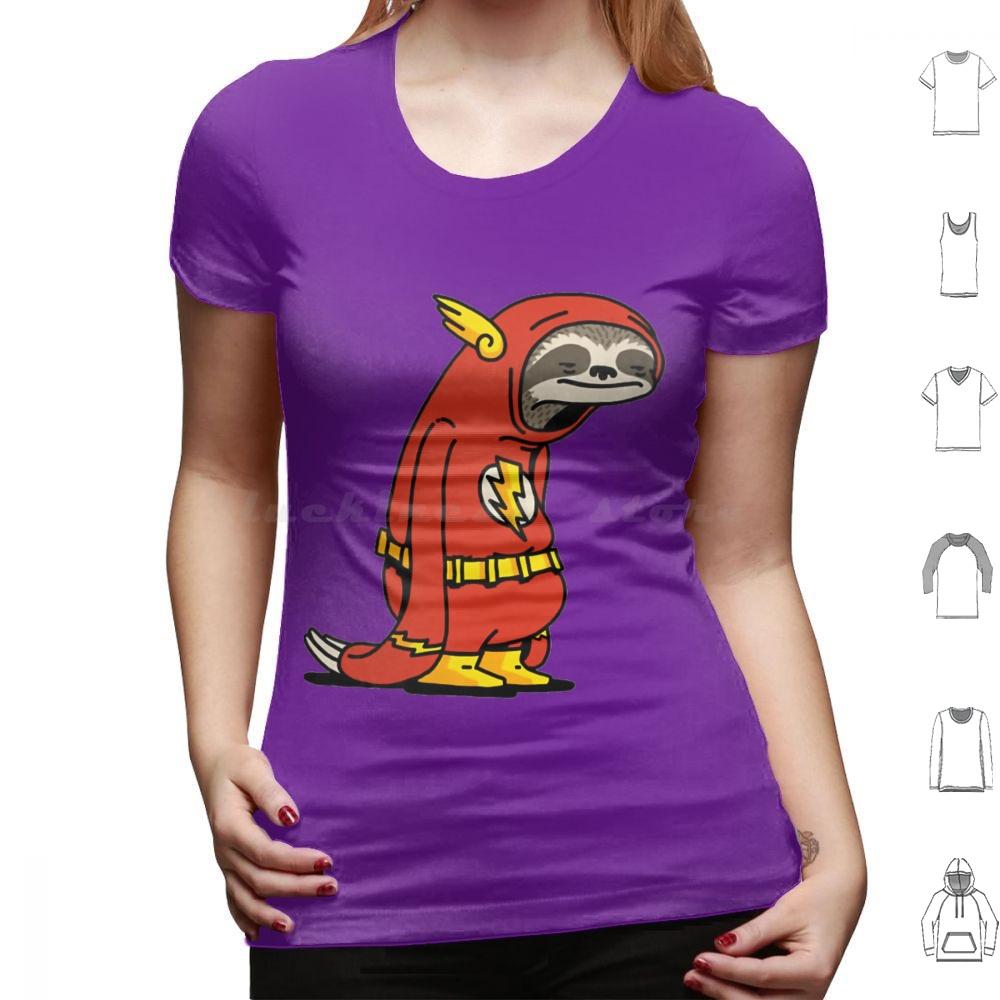 Flash Sloth Funny Superhero T Shirt Big Size 100 Cotton Flash Sloth Funny Superhero