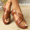 Fashion New Women Casual Anti-slip Sandals Summer Trend Peep Toe Non Slip Beach Woman Shoes Lightweight Comfortable Roman Woman Sandals