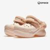 Оригинальные женские 7,8 см Высота на платформе Crocs Зимние тапочки Офисная комнатная обувь Зимние сапоги Розовые