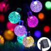 100 LED Solar Bubble Ball String Lights, 12M Long IP65 Waterproof LED Fairy Light, 8 Lighting Modes, Crystal Ball Design