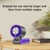 Ручной складной вентилятор со 100-скоростным регулируемым светодиодным дисплеем, USB-перезаряжаемый охлаждающий вентилятор, летний портативный дорожный мини-персональный вентилятор для улицы