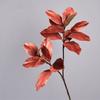 Red Green Artificial Magnolia Leaves Floral Arrangement Faux Magnolia Branch  Wedding