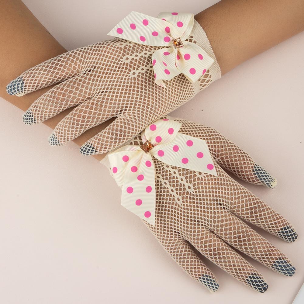 Thin Children's Wedding Gloves Short Lady Girl Glove Holiday Princess Birthday Party Gloves