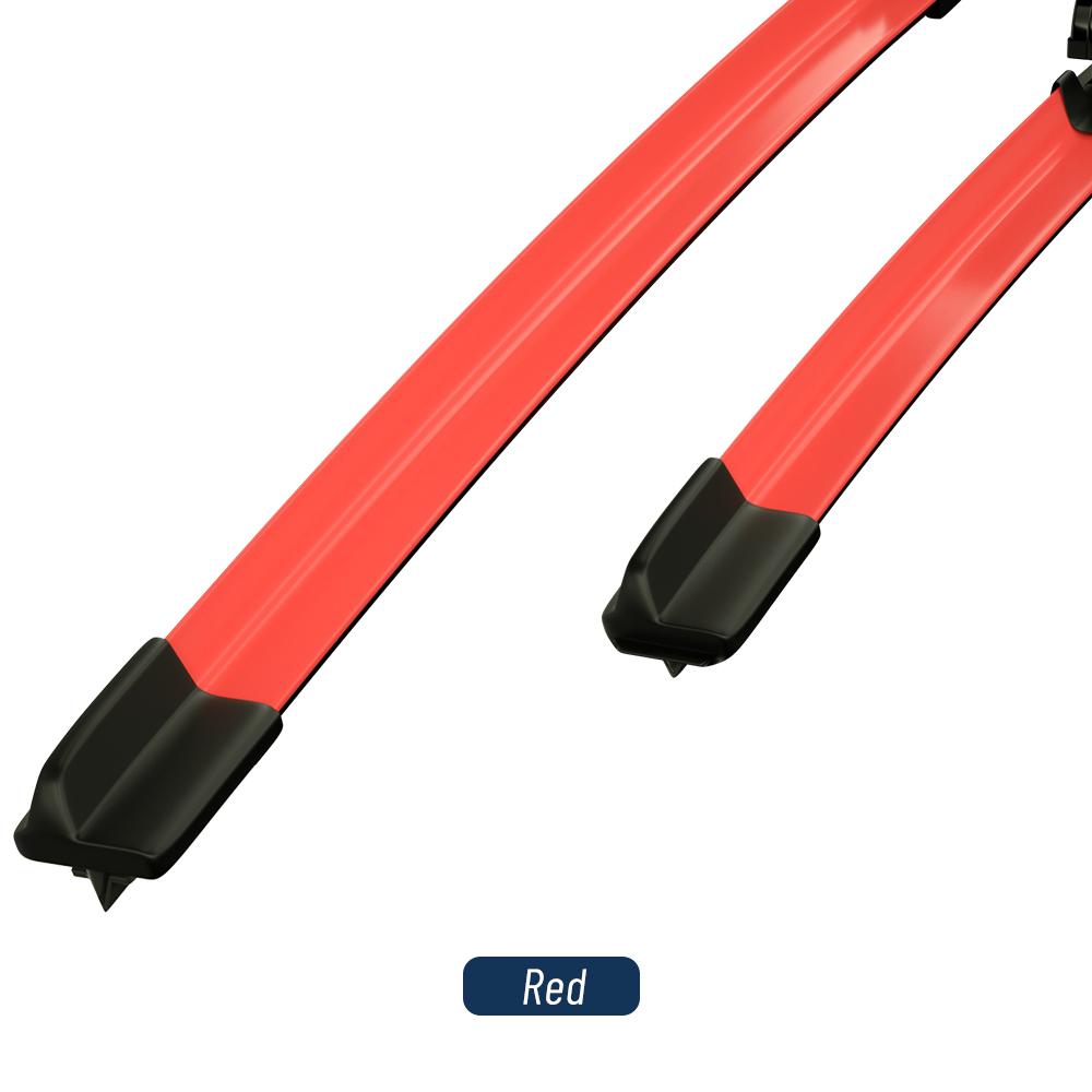 For Mini Convertible R52 R57 F57 2004-2019 2013 2014 2015 2016 2017 2018 2pcs Front Windshield Windscreen Wiper Blades Red Blue