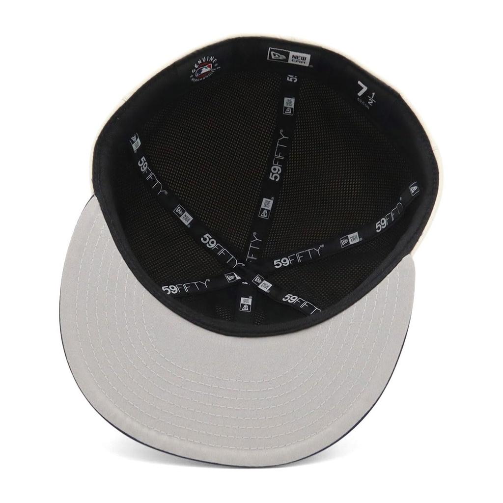 Кепка New Era 59FIFTY MLB NY 7 5950 NEYYAN STO NVY Двухцветная Камень/Темно-синий 3/4 GORE-TEX