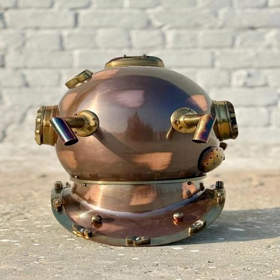 45.72 Cm Handmade Diving Helmet, Us Navy Marine Diving Helmet Heavy Marine Divers Helmet Gift