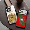 Чехол для телефона с флагом Марокко M-Morocco Для iPhone17,16,15,14,13,12,11 Plus,Pro Max Конфетный Серебряный Покрытие Внутри