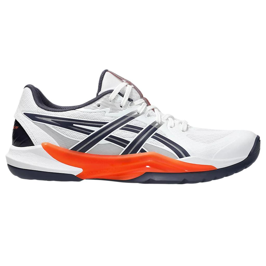 Asics Powerbreak FF белые Nova оранжевые мужские кроссовки 1071A101-102